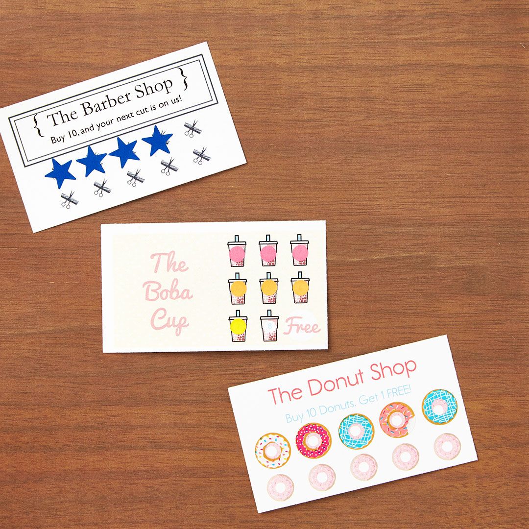 punch card business cards 5