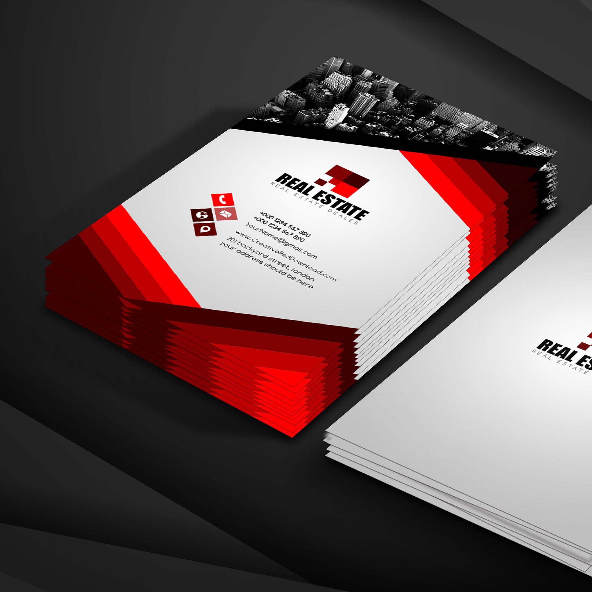 real estate business cards templates 2