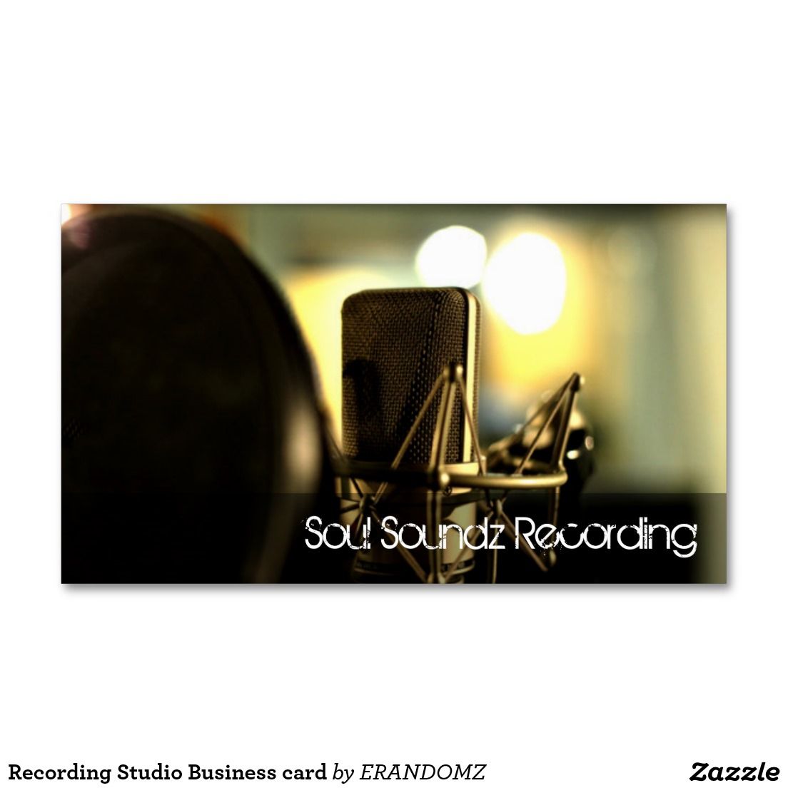 recording studio business cards 1