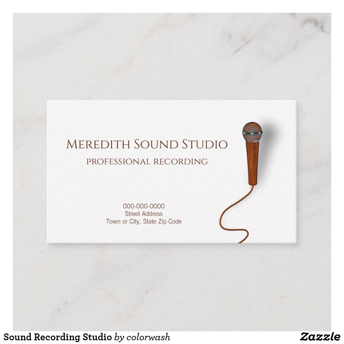 recording studio business cards 2