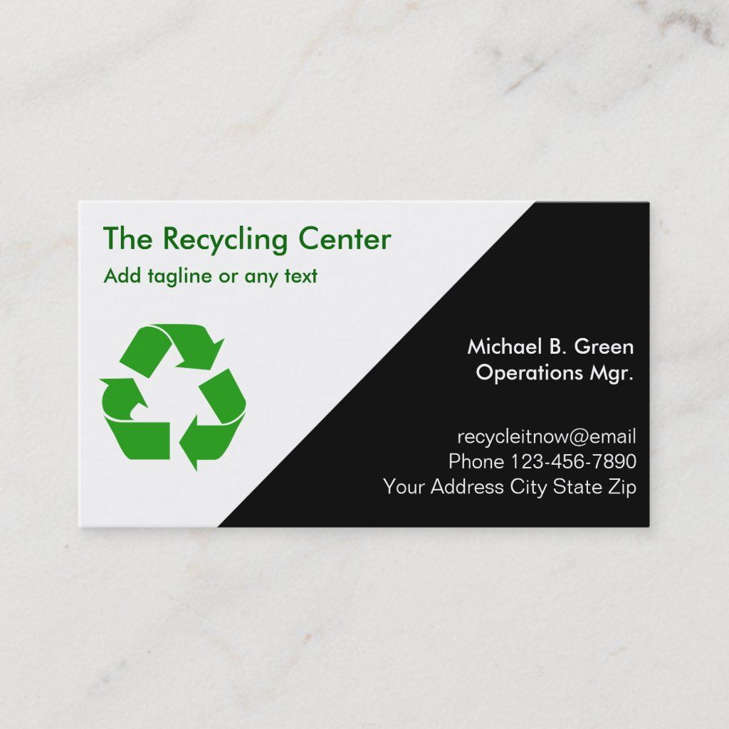 recycling business cards ideas 1