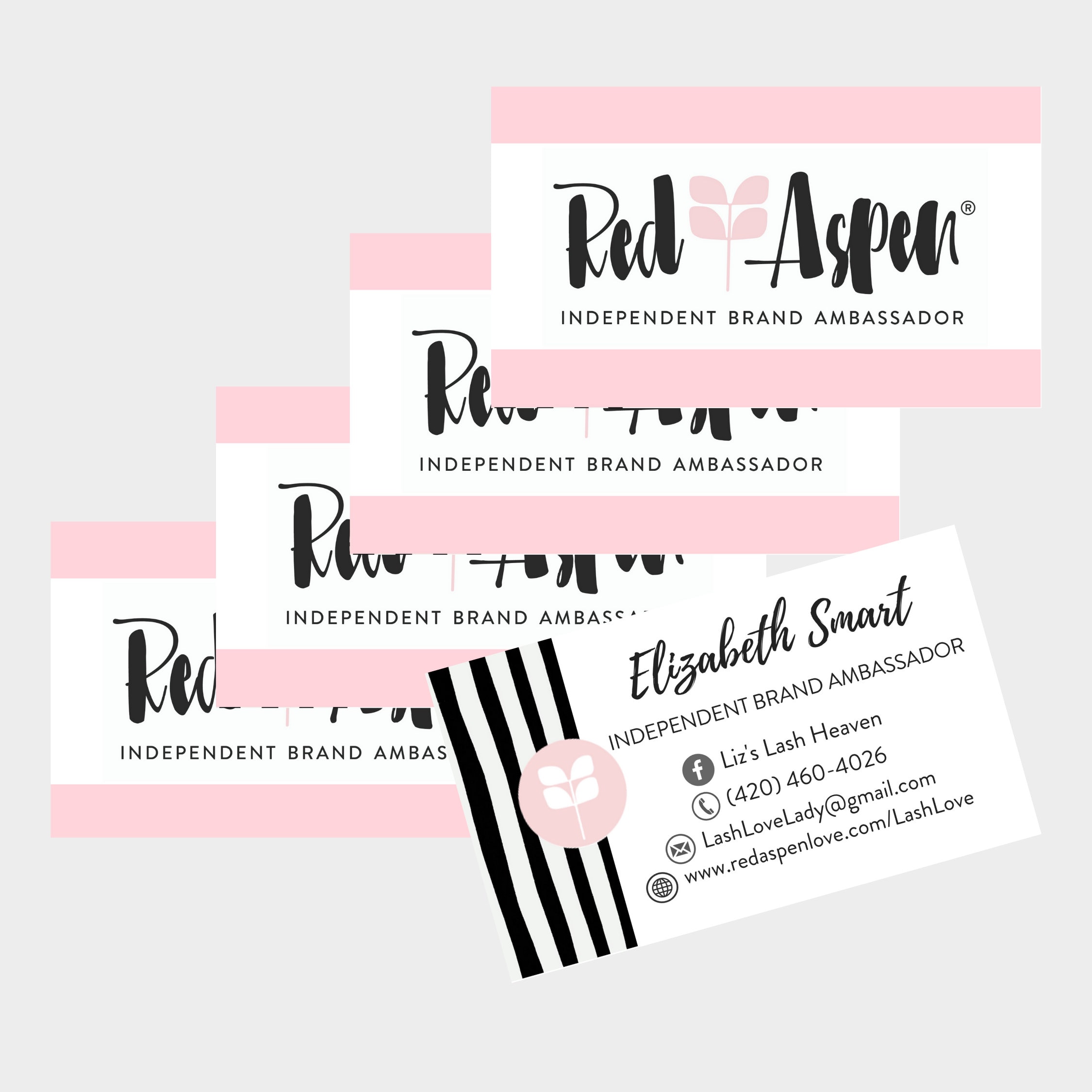 red aspen business cards 2