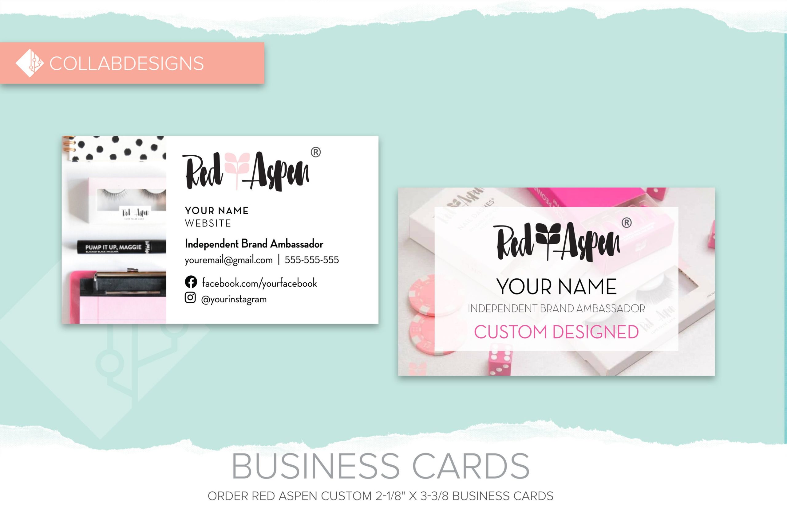 red aspen business cards 4