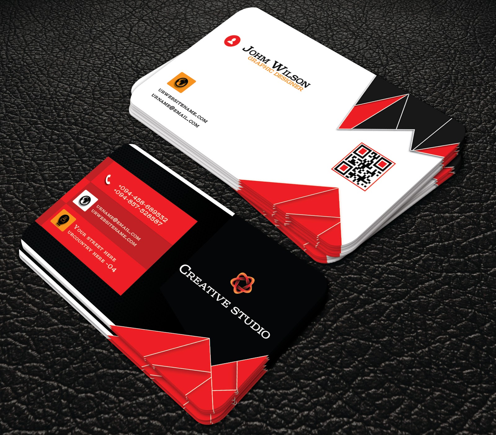 red business cards 4