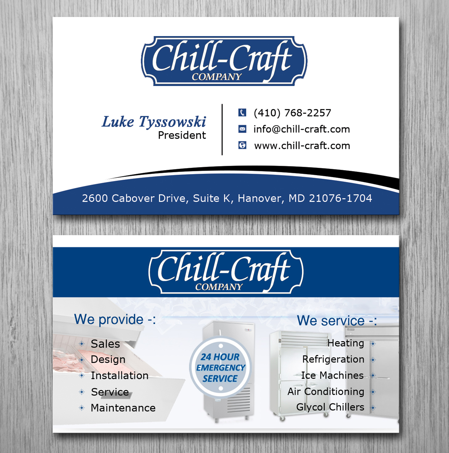 refrigeration business cards 1