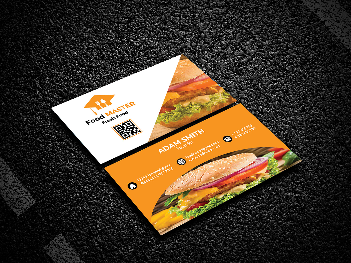 restaurant business cards examples 2
