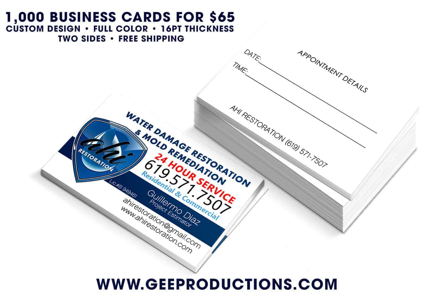 restoration business cards 2