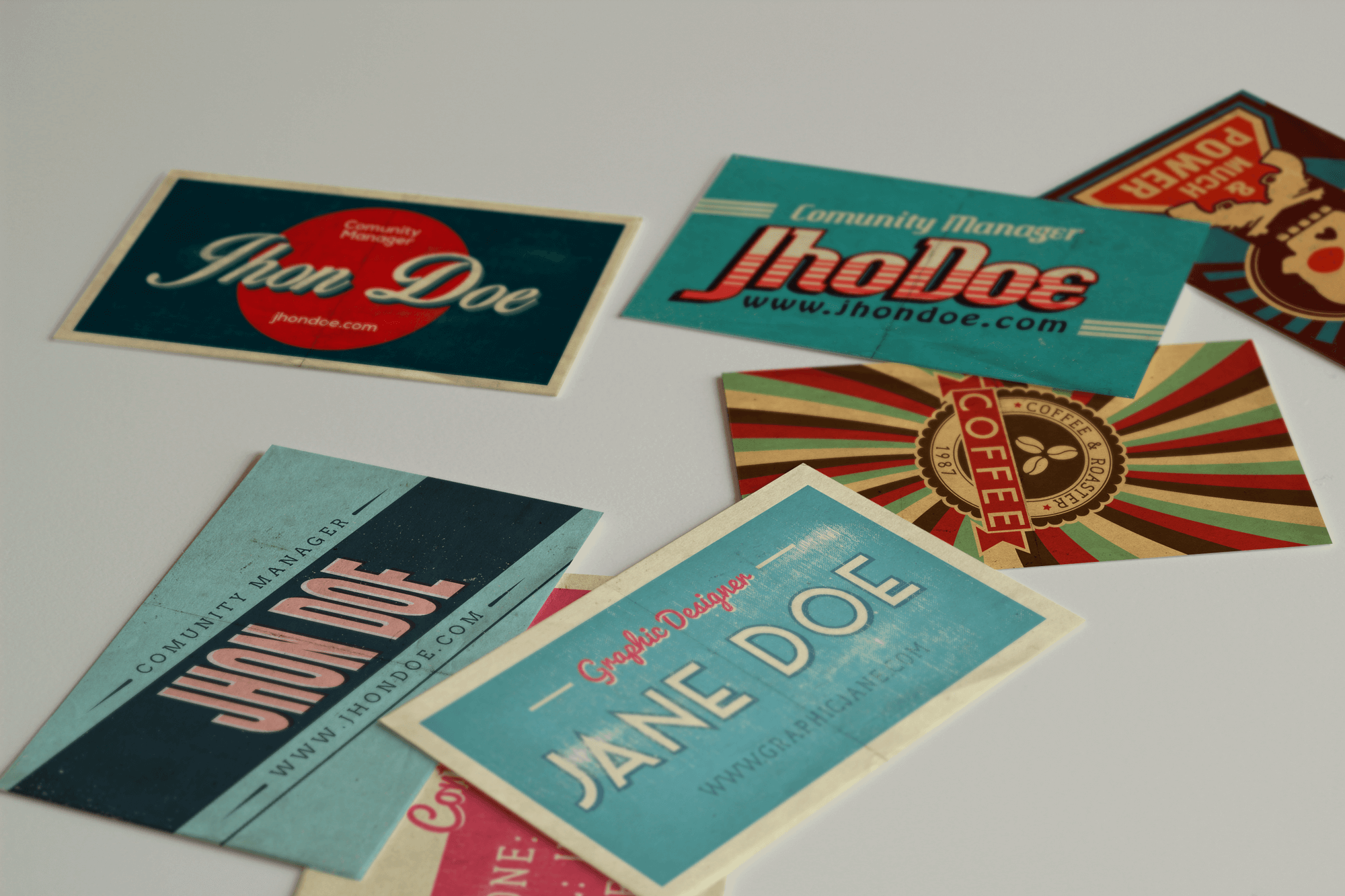 retro business cards 1