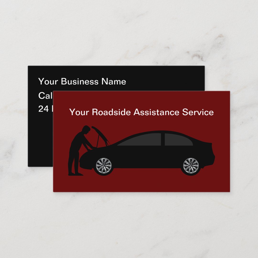 roadside assistance business cards 2