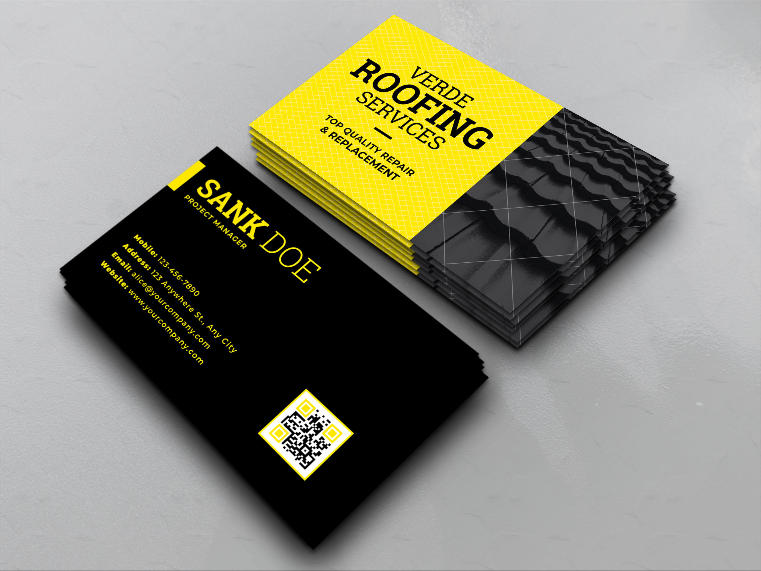 roofing business cards 2