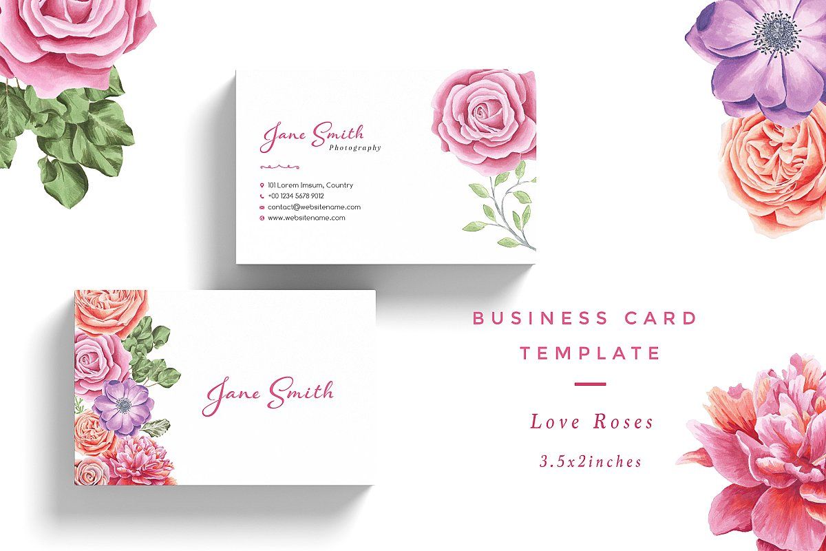 roses business cards 2