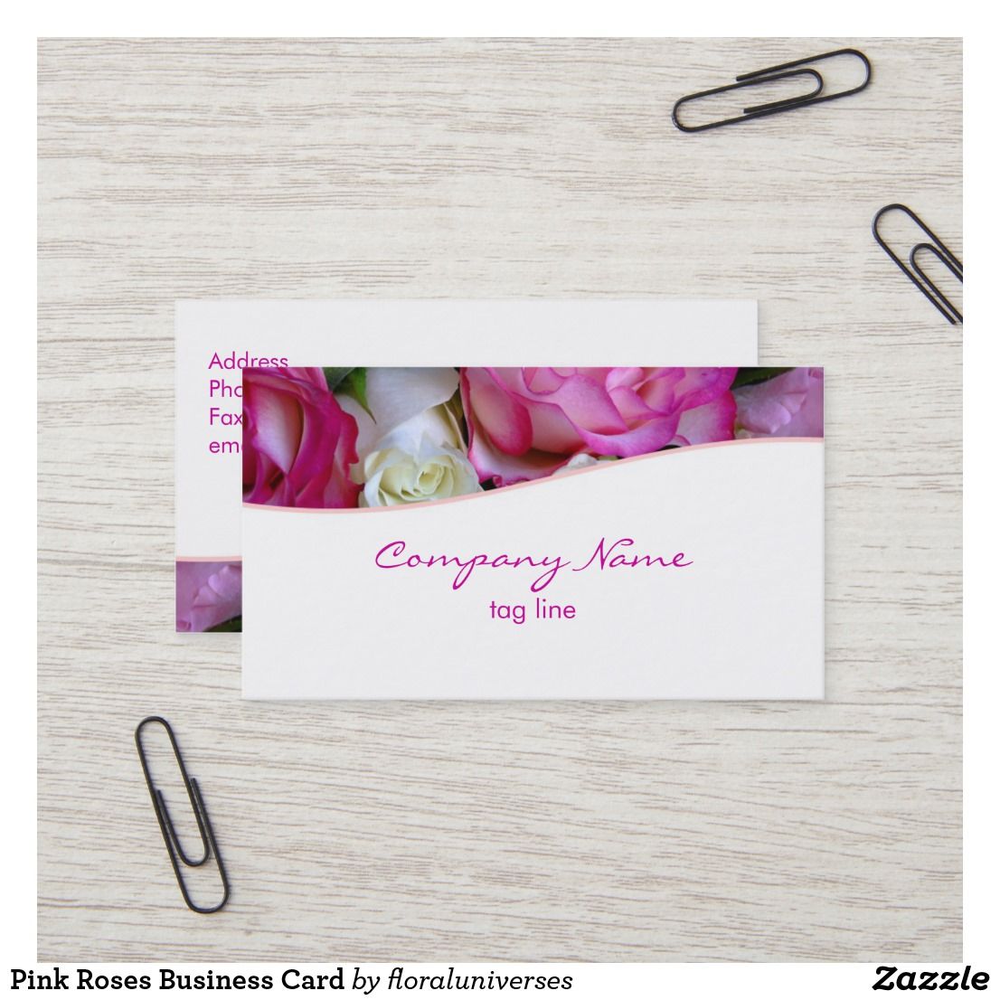 roses business cards 3