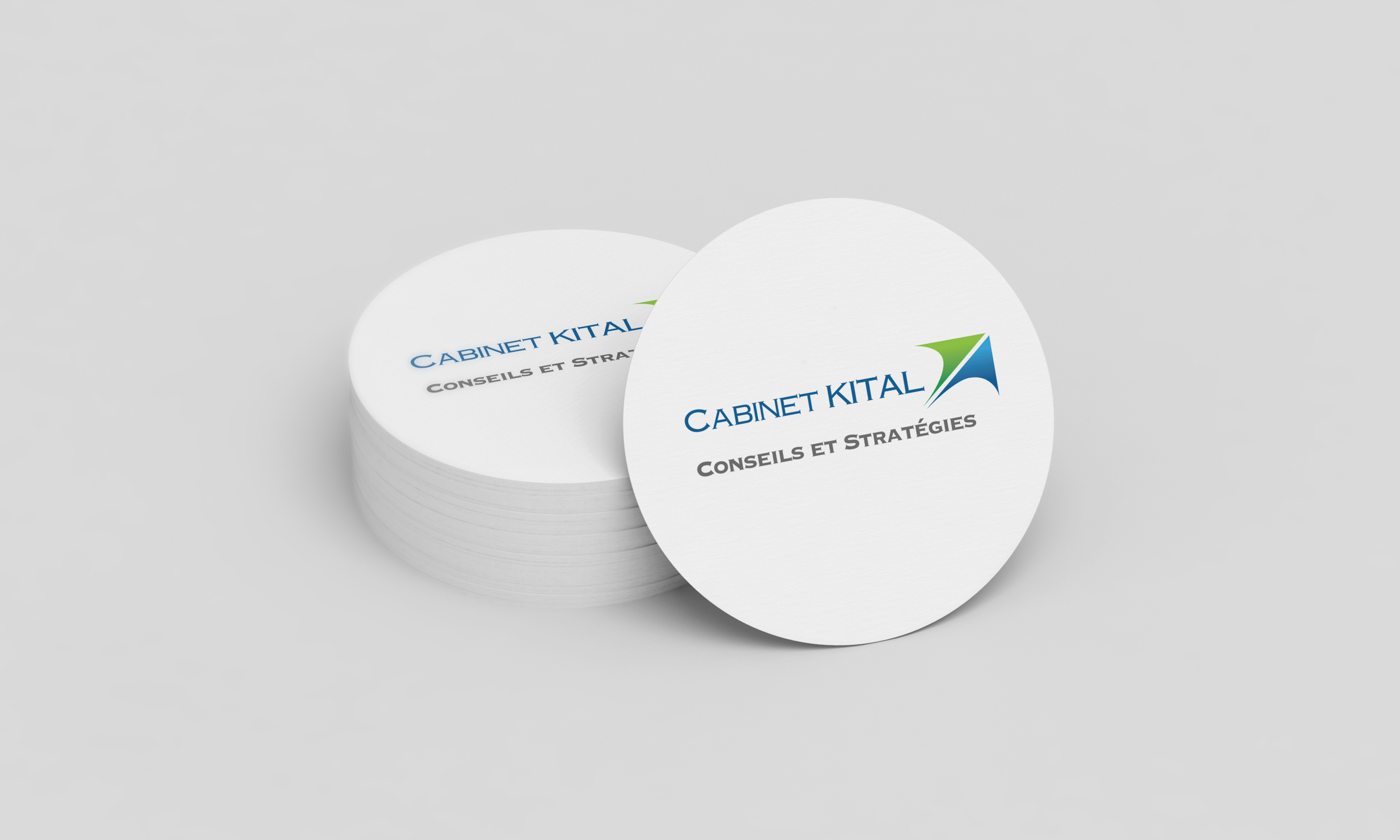 round business cards template 3