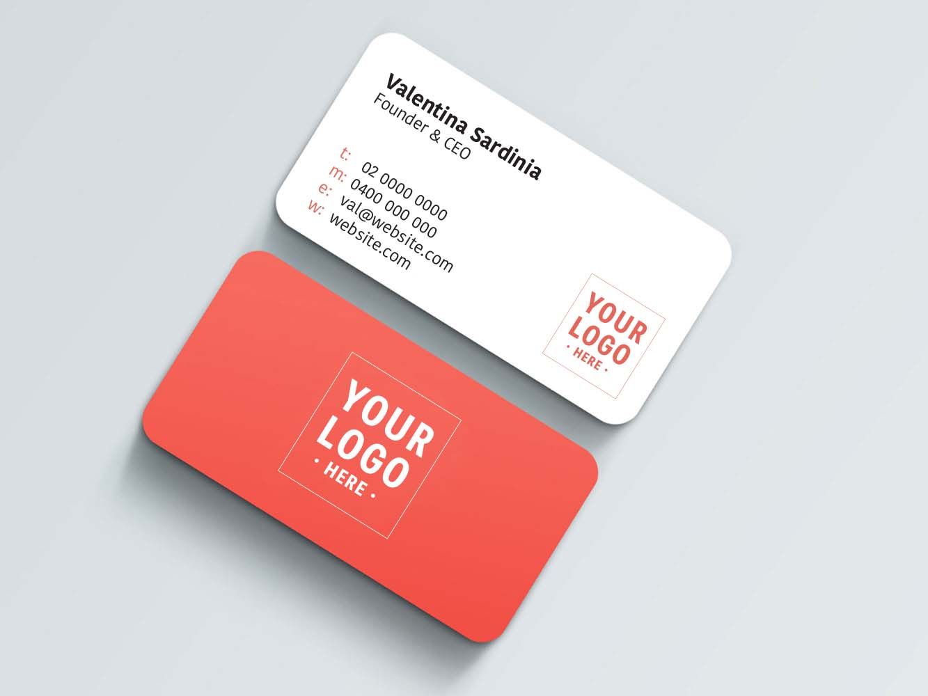 rounded corners business cards 1