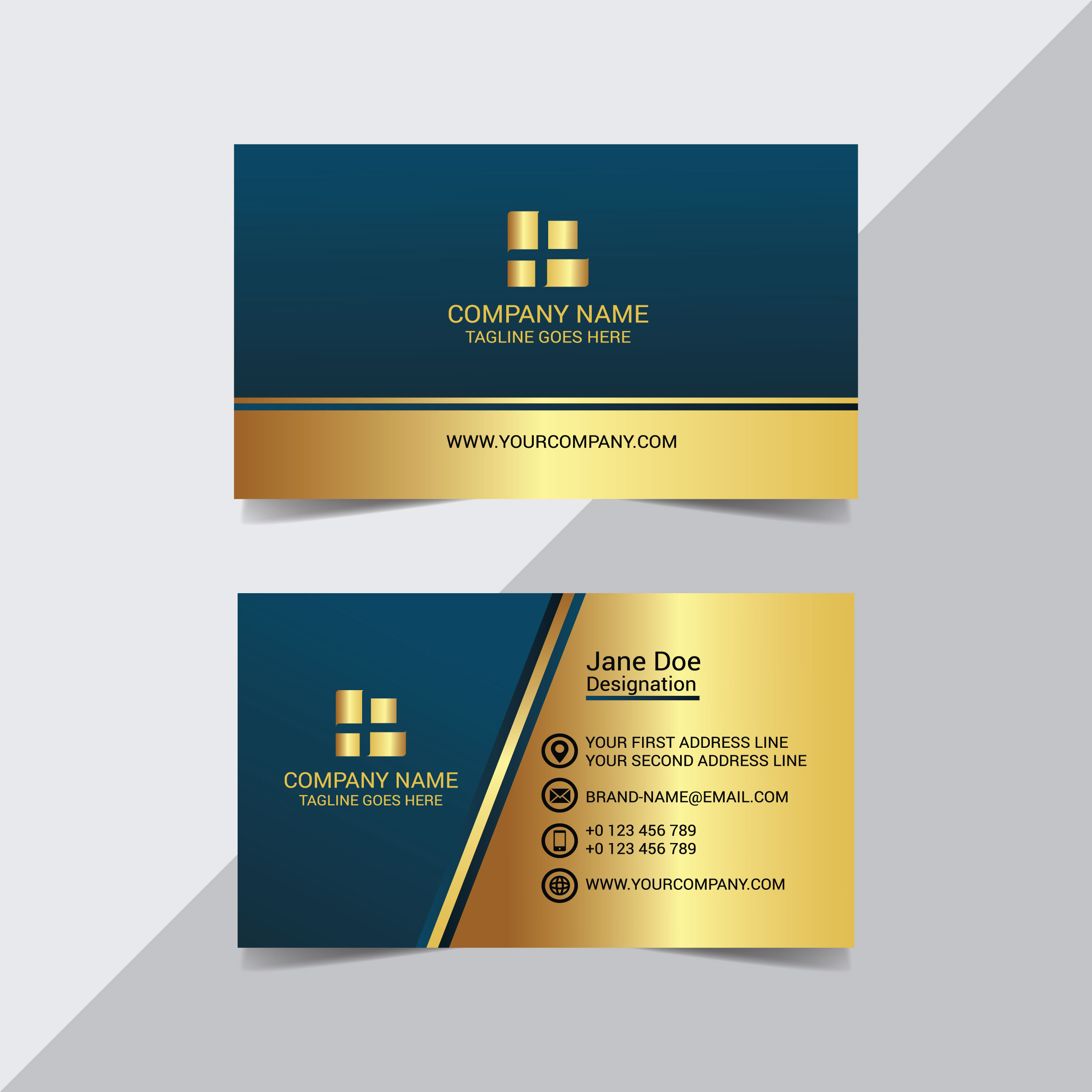 royal blue business cards 1