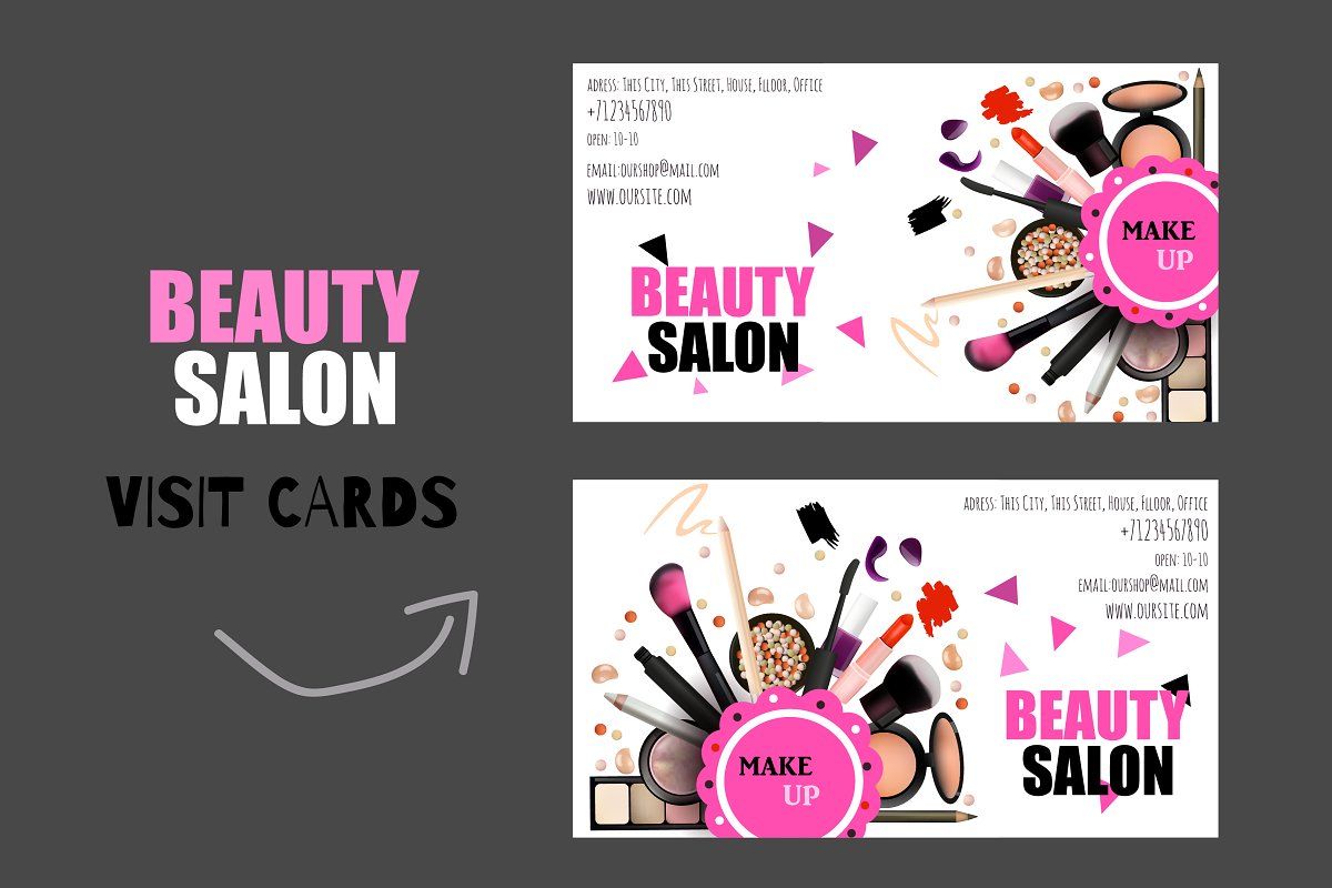 salon business cards templates free 3