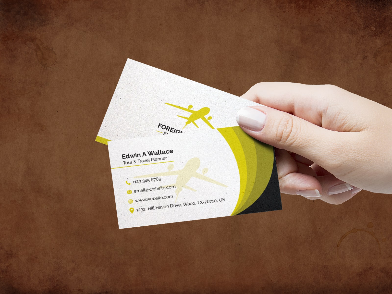 sample business cards for travel agents 5