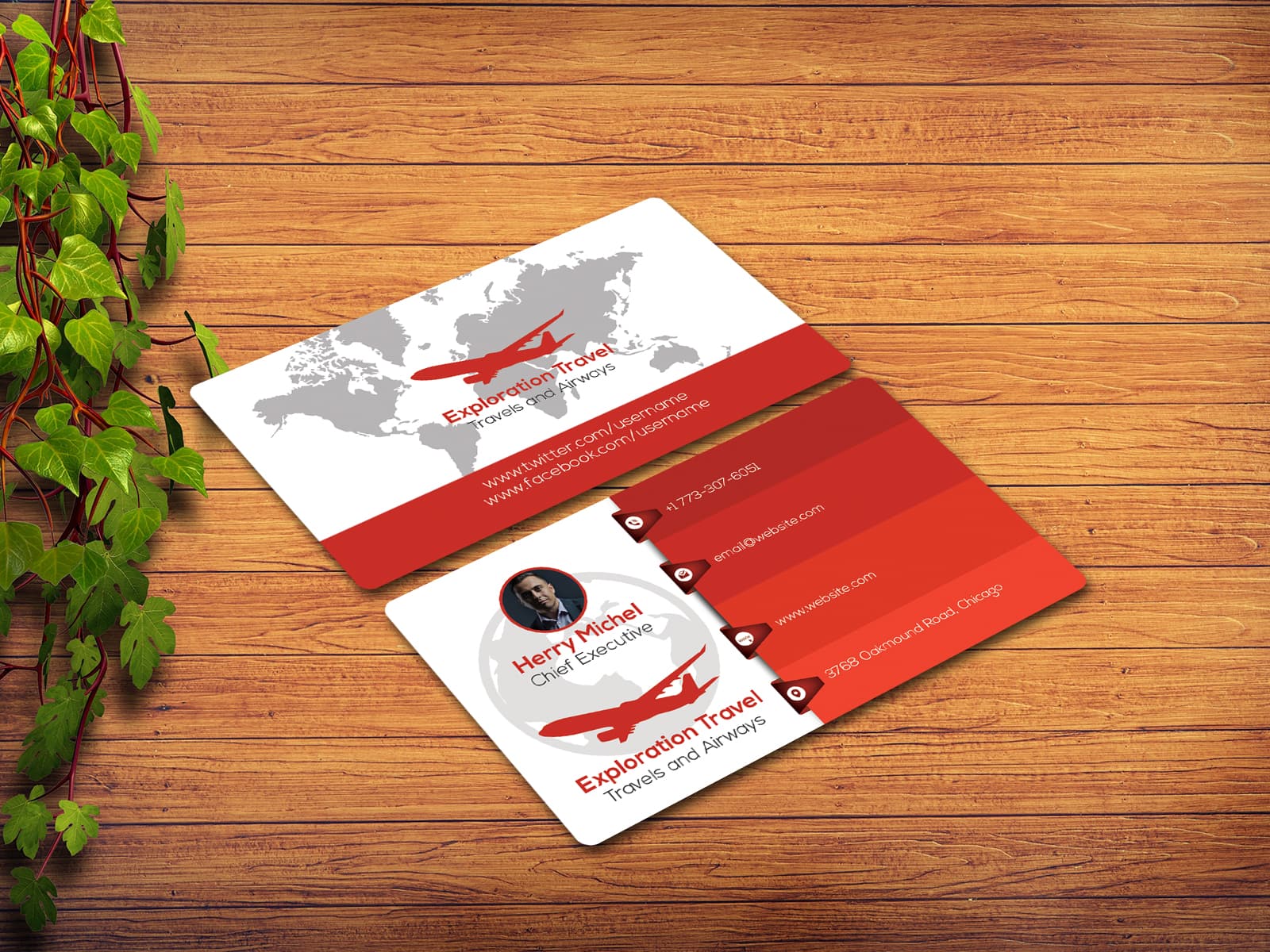 sample business cards for travel agents 6