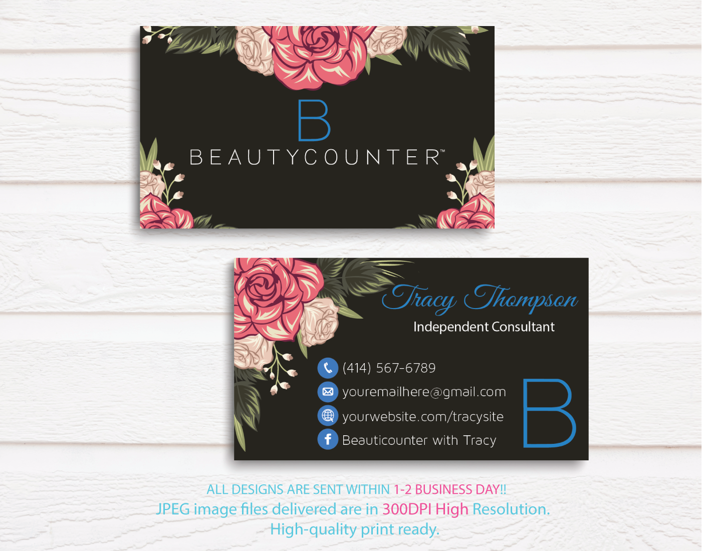 samples of beauty business cards 5