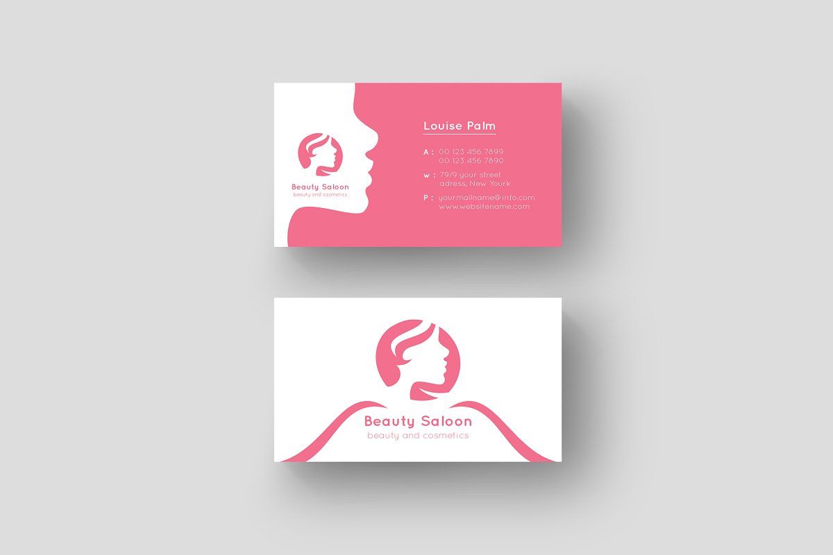 samples of beauty business cards 7