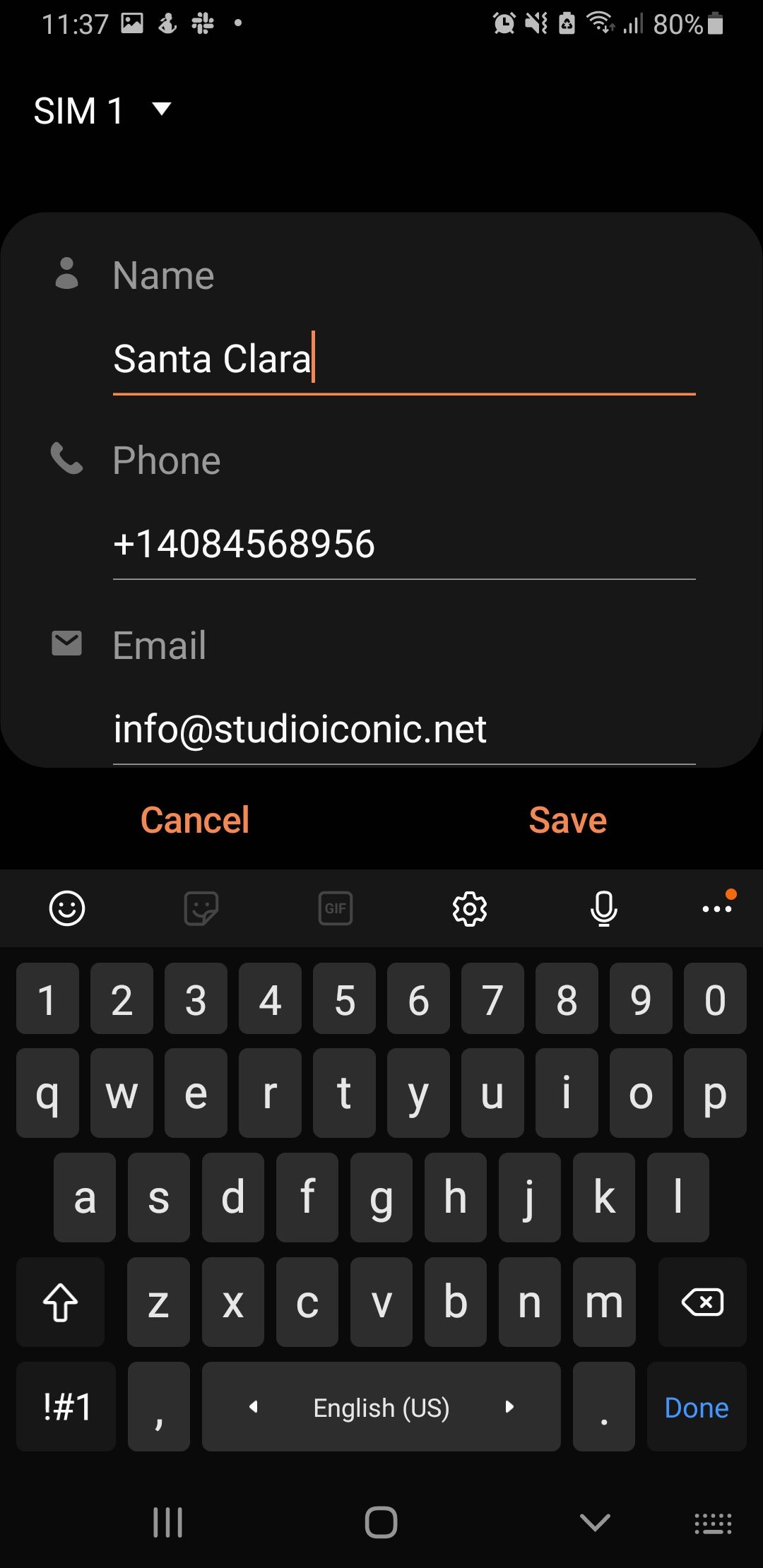 scan business cards to google contacts 2