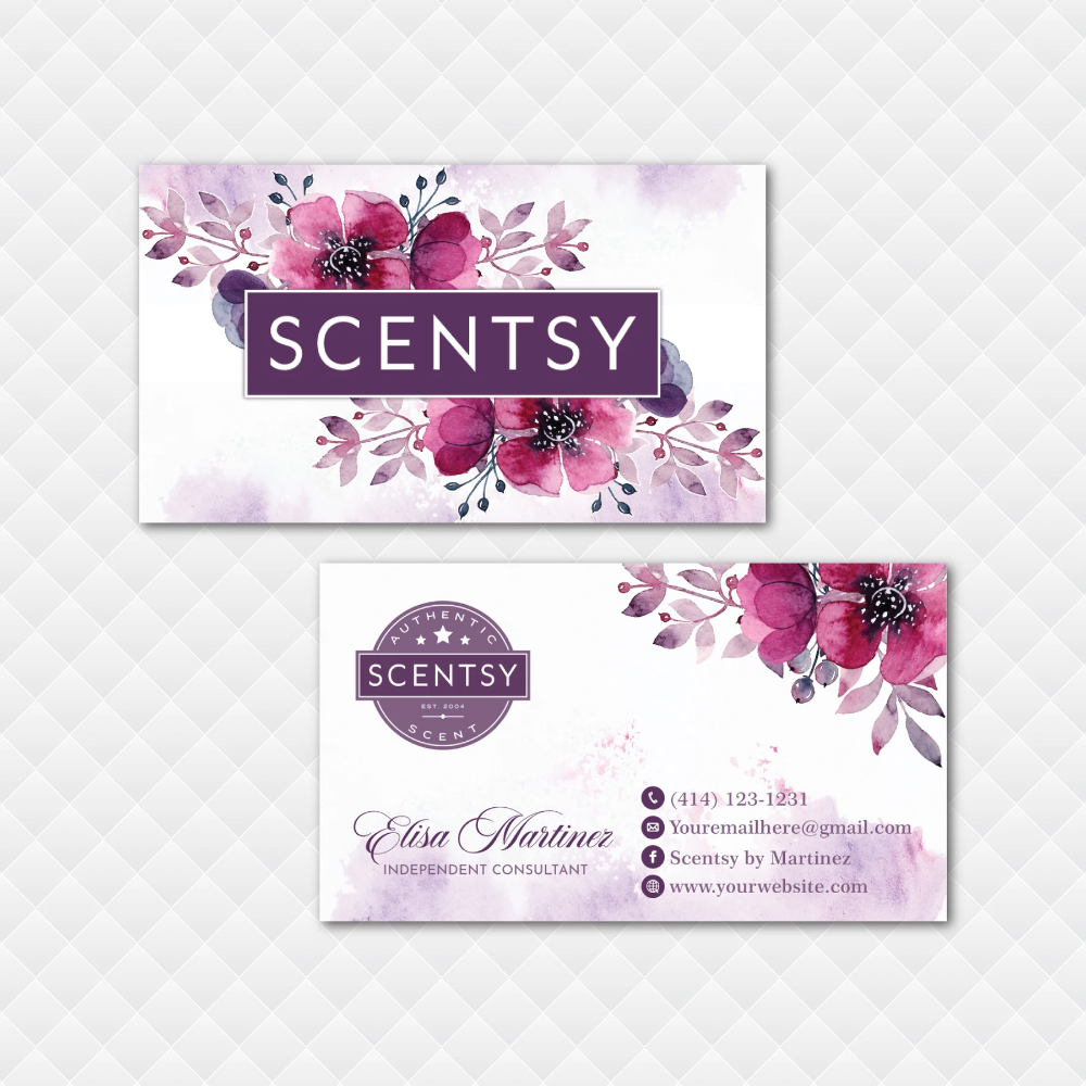 scentsy business cards vistaprint 2