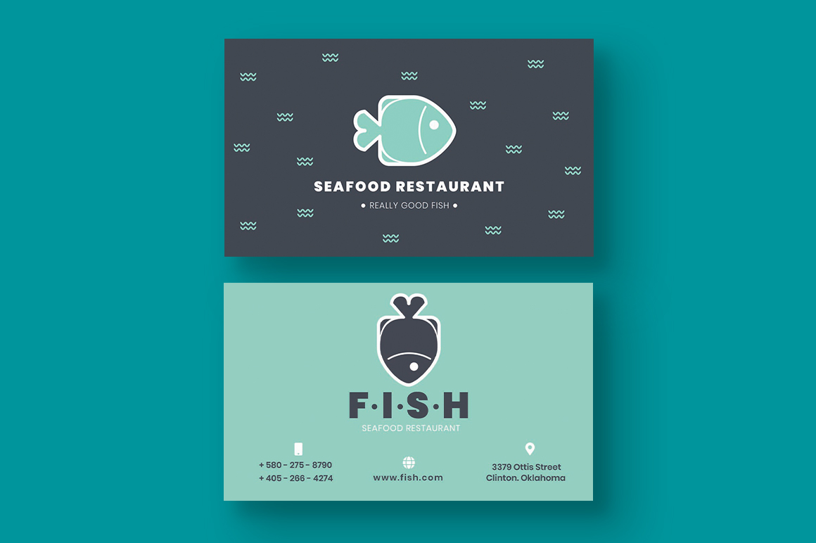 seafood business cards 1