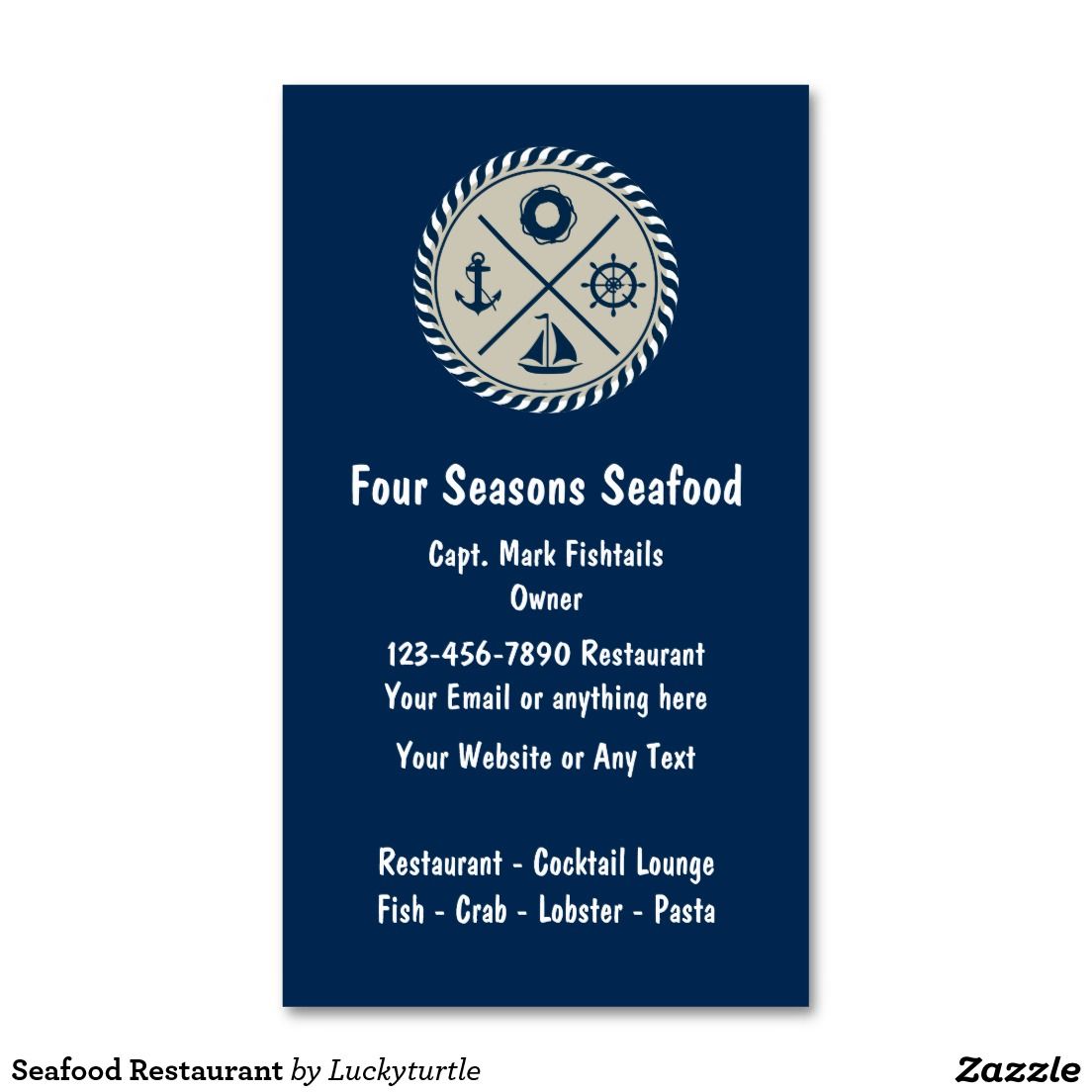 seafood business cards 2