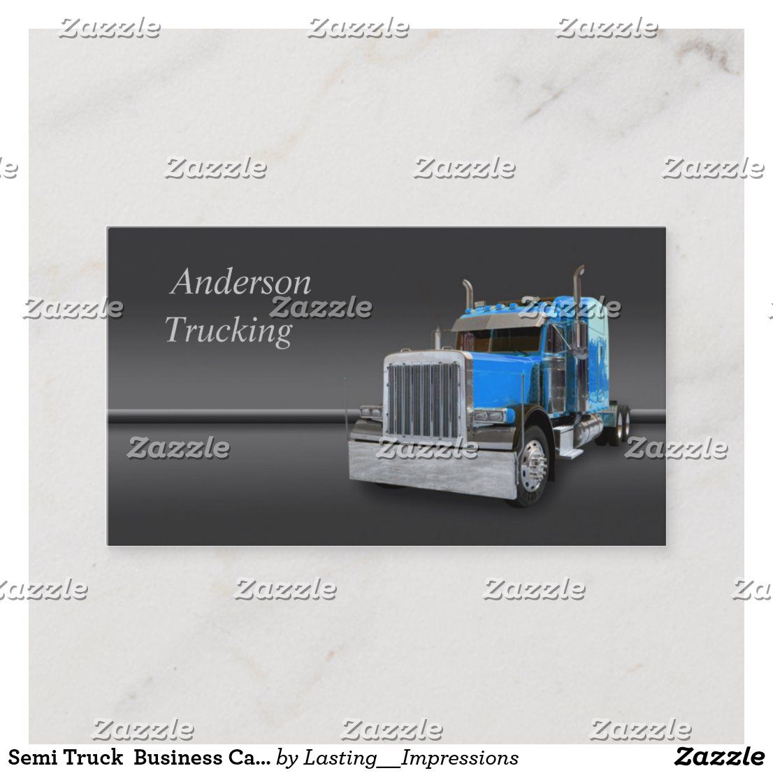 semi truck business cards 1