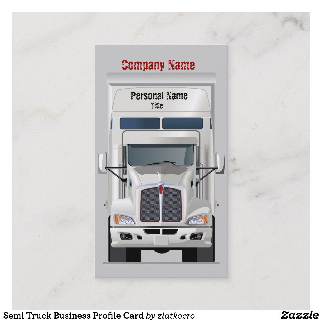 semi truck business cards 2