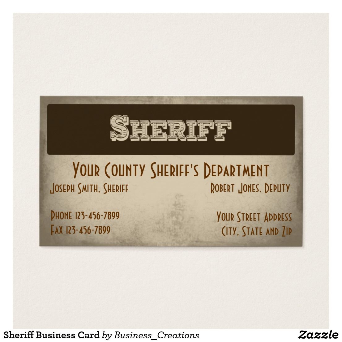 sheriff business cards 1