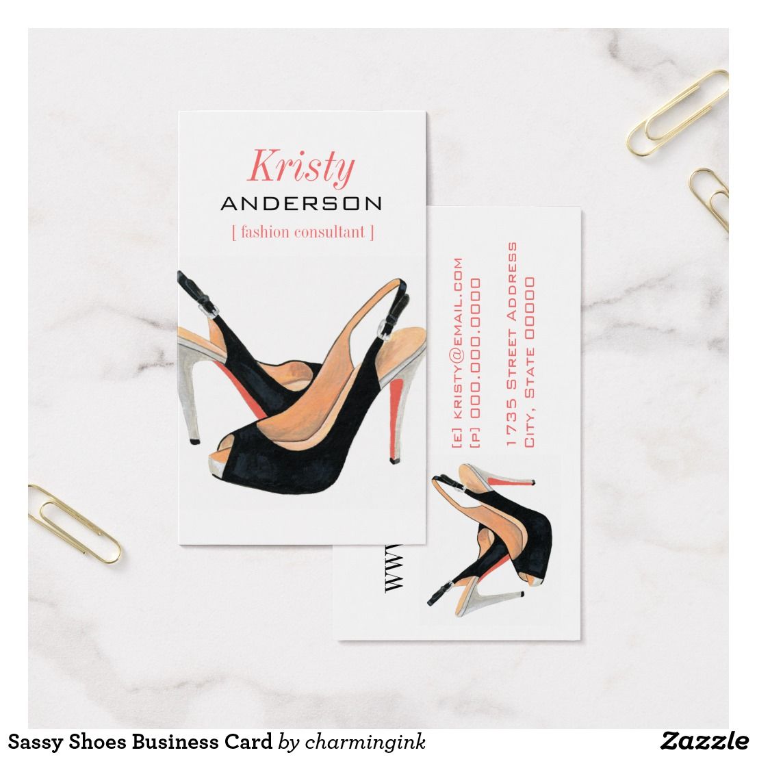 shoe business cards 1