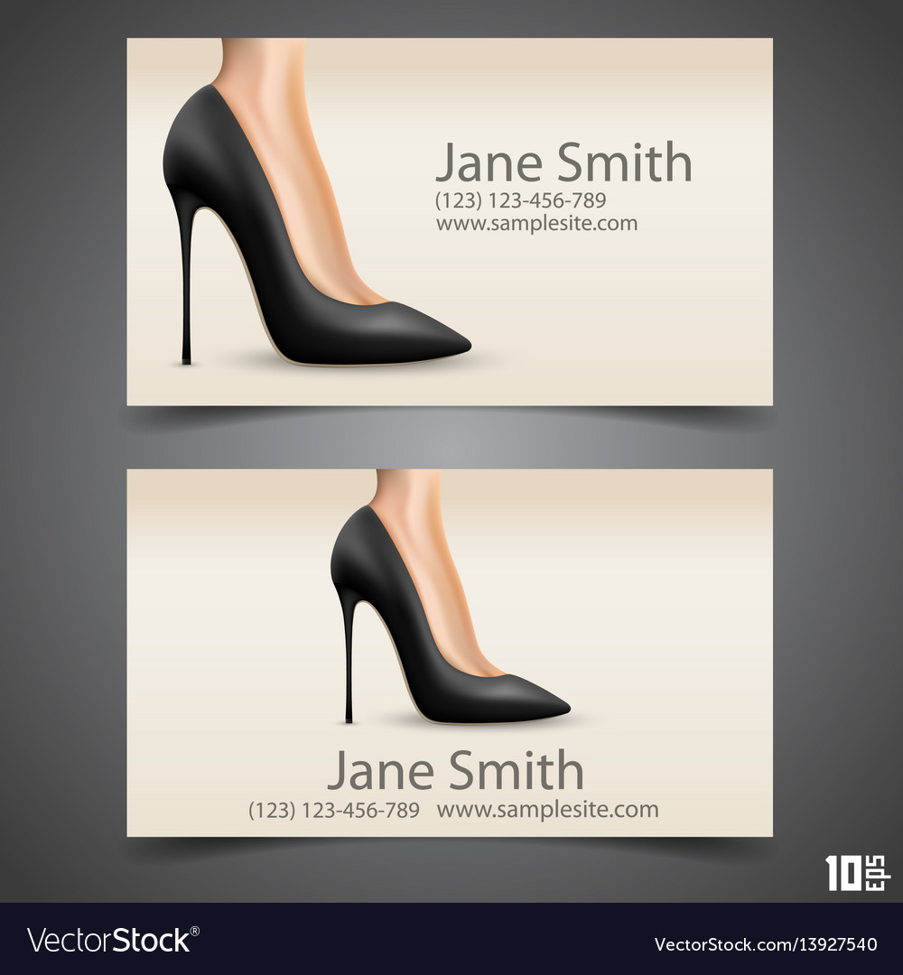 shoe business cards 2