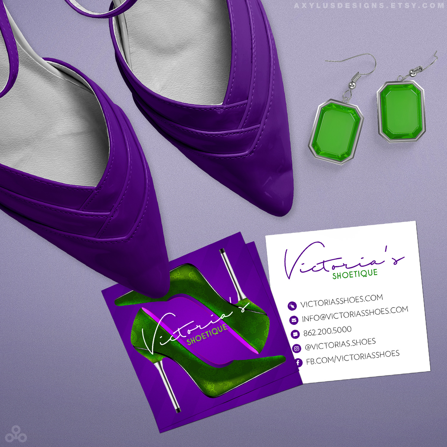 shoe business cards 3