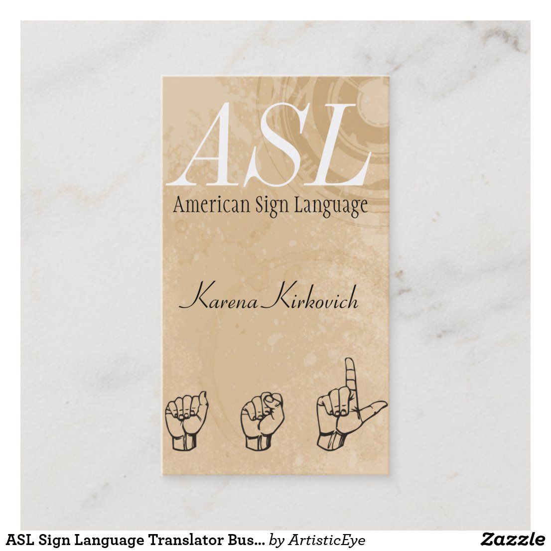 sign language business cards 3