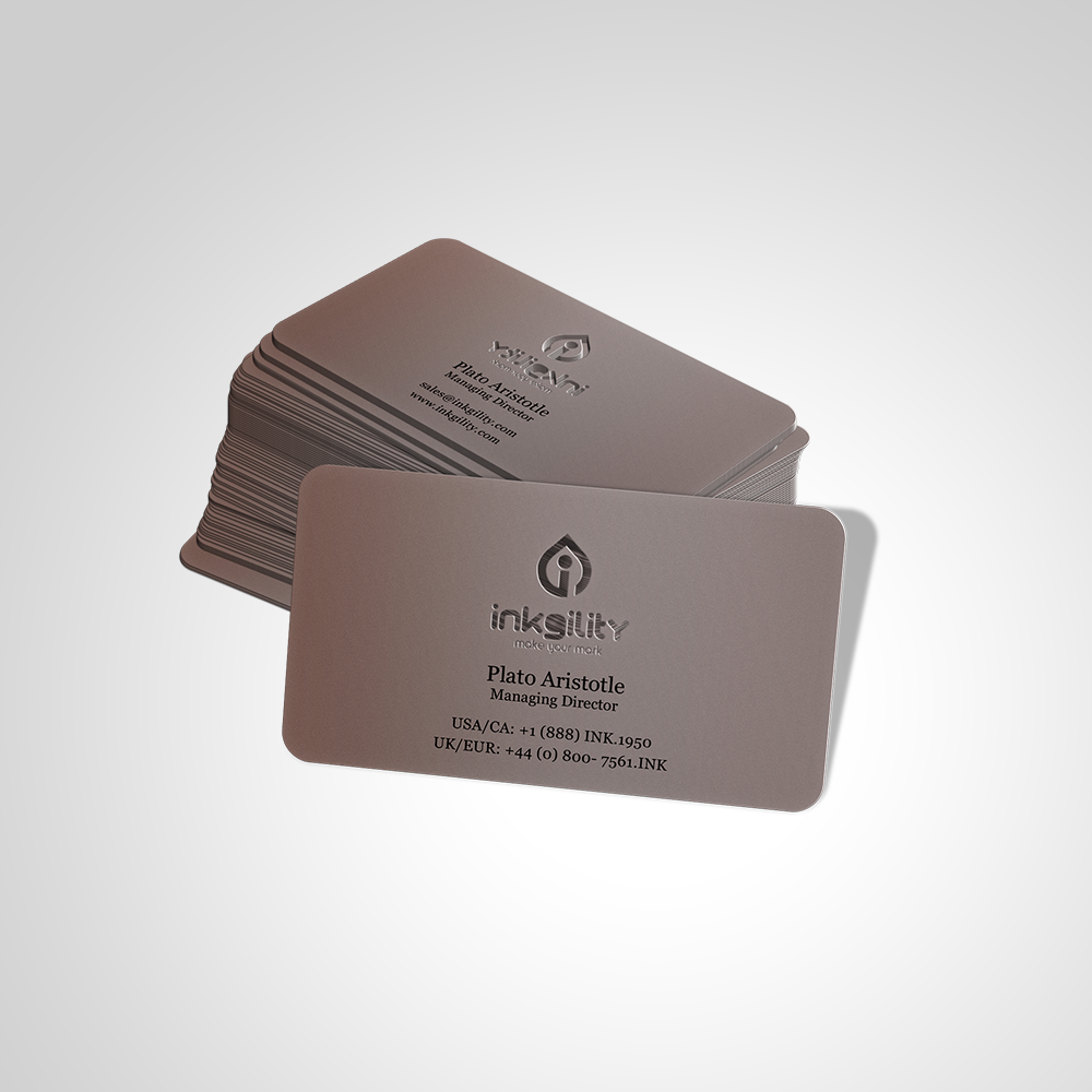 silver metal business cards 2