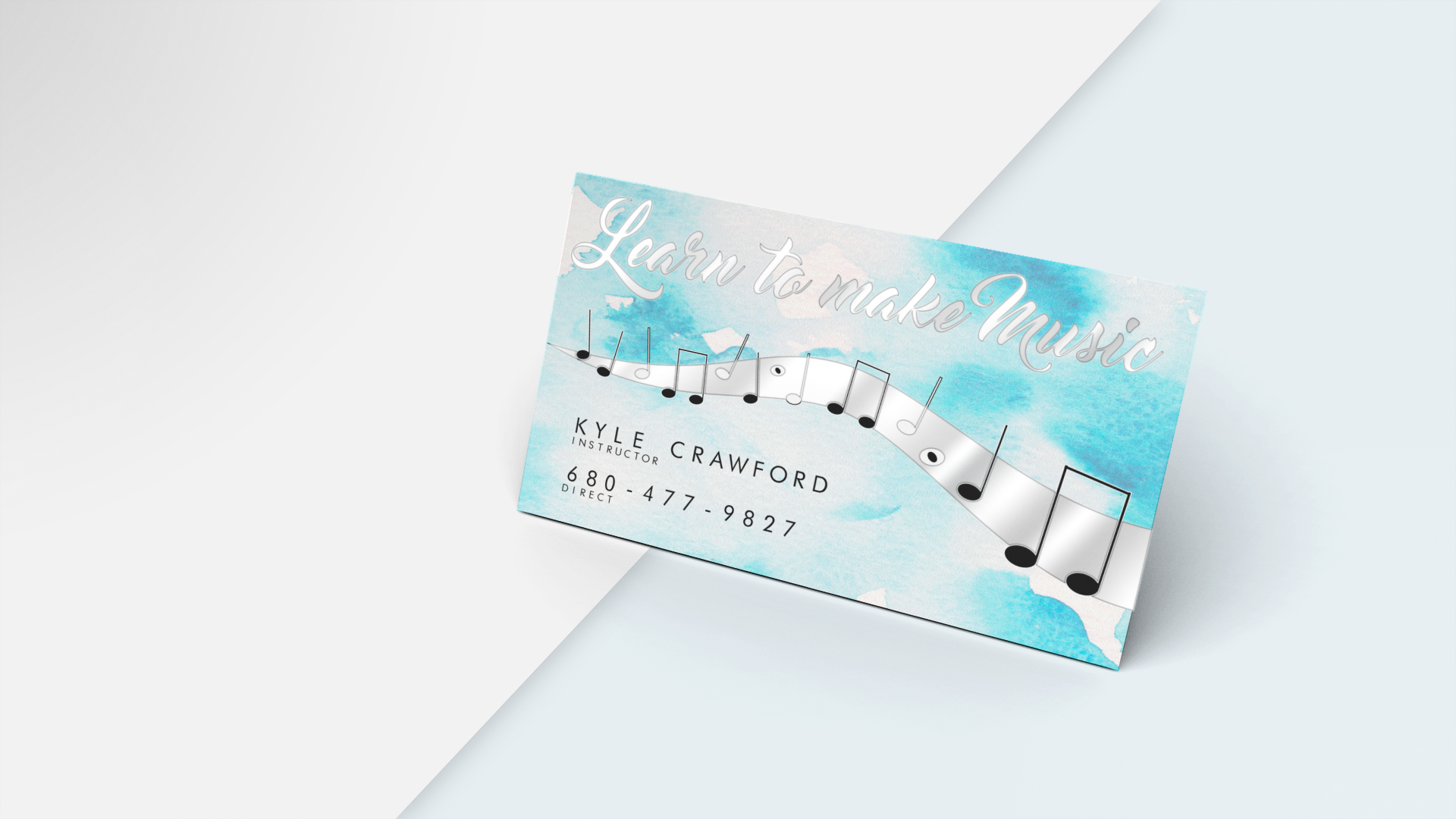 silver metallic business cards 2