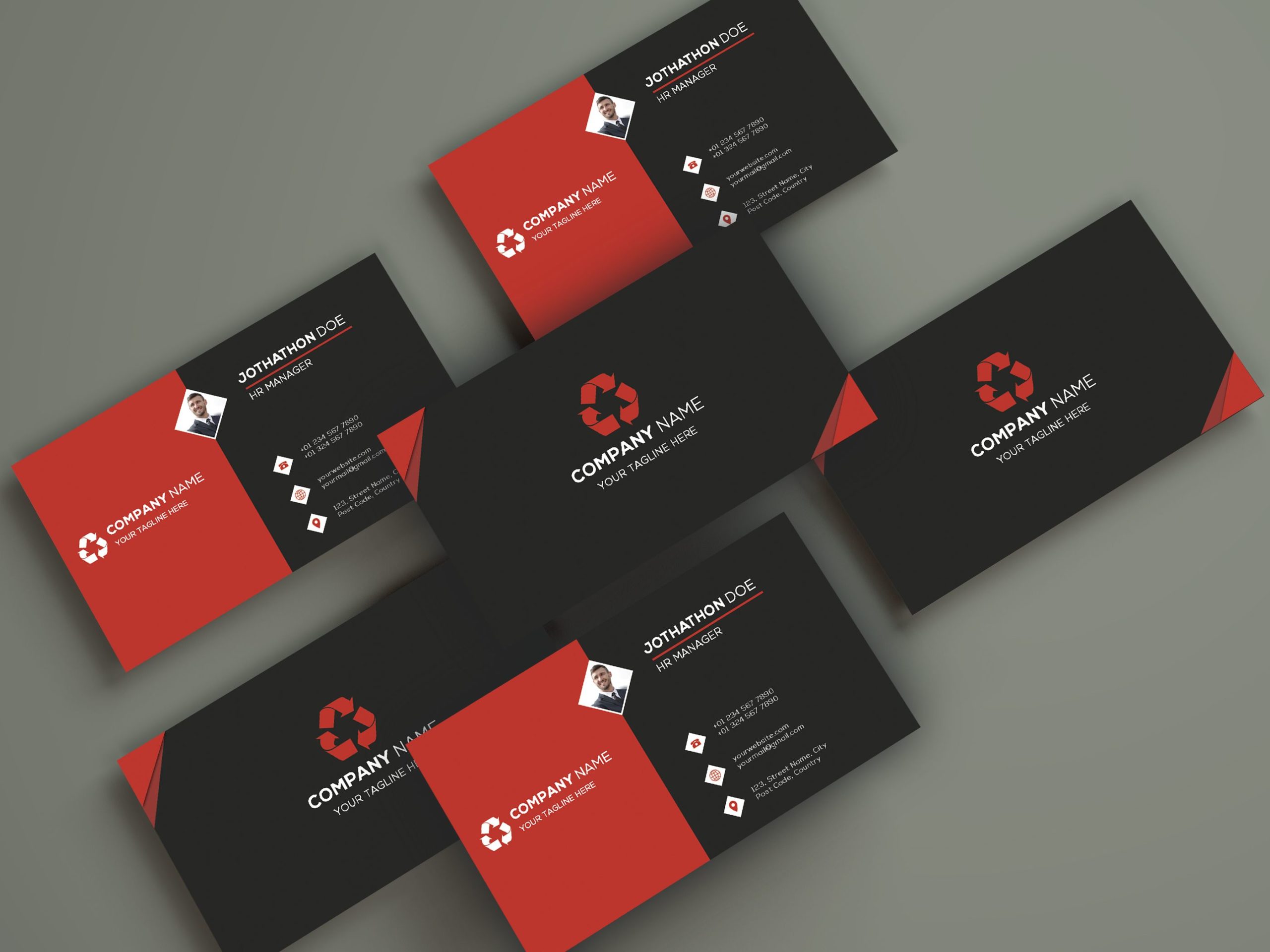 simple clean business cards 2