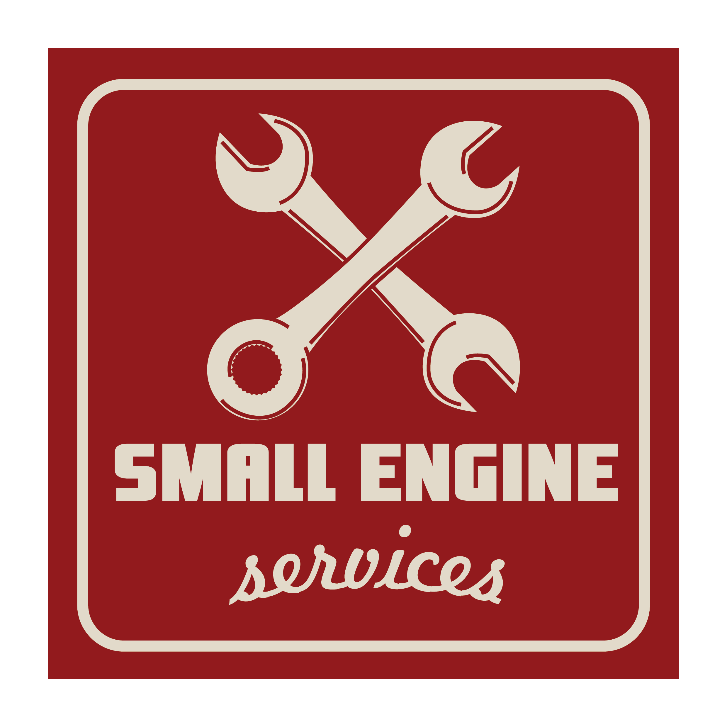 small engine repair business cards 1