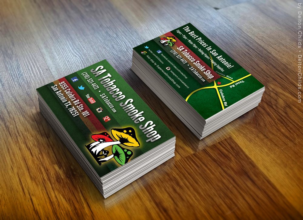 smoke shop business cards 1