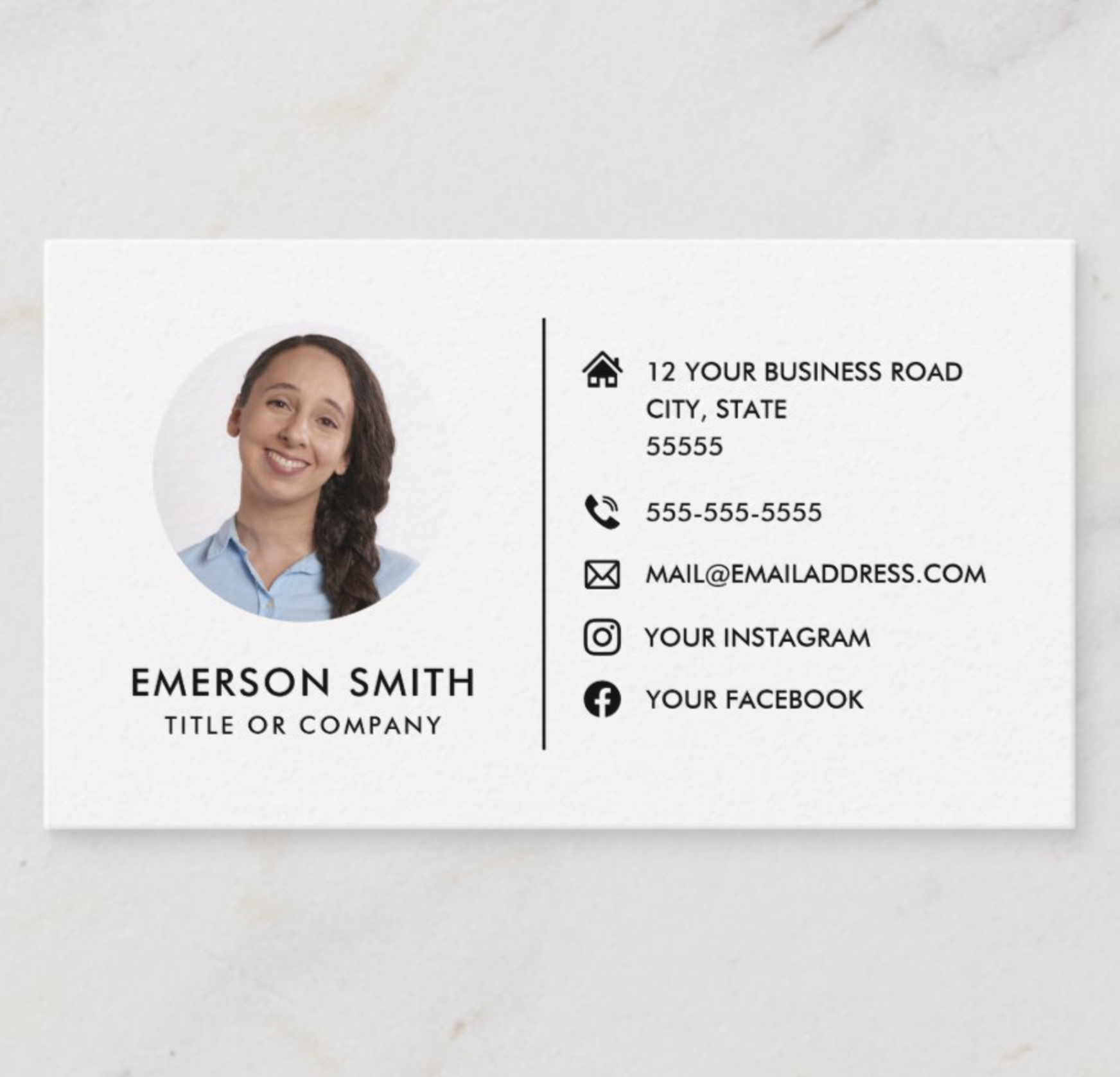 social media handles on business cards 2