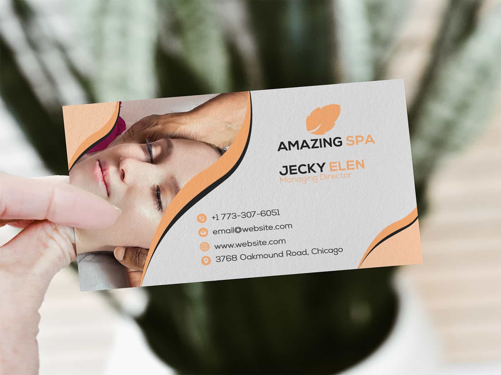 spa business cards 2