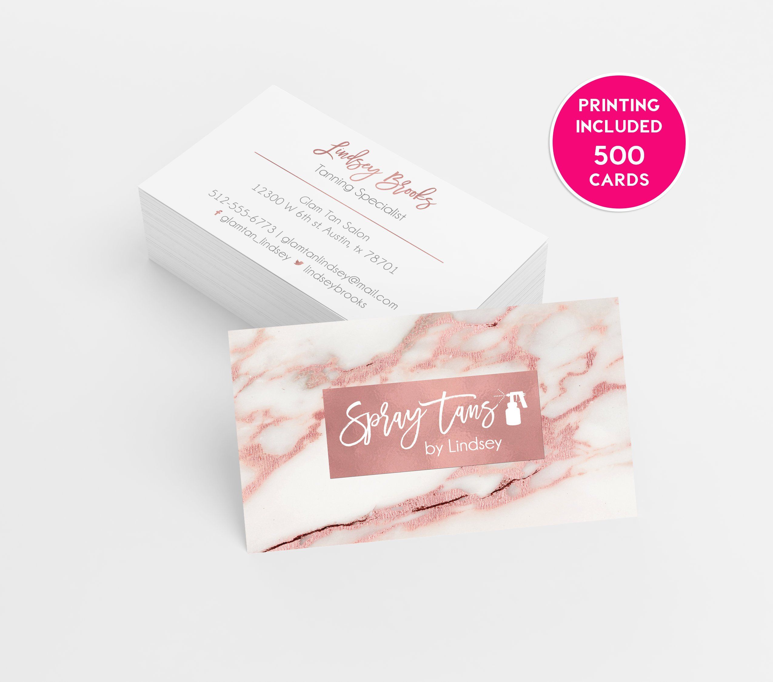 spray tanning business cards 3