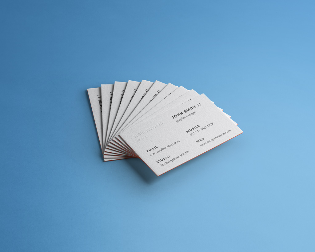 stack of business cards 2