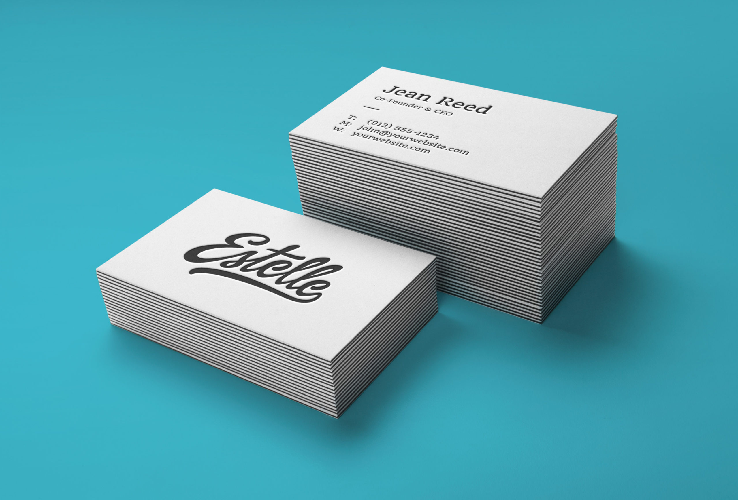 stack of business cards 4