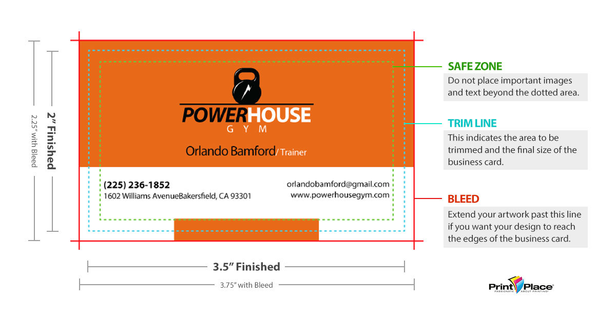 standard font size on business cards 3