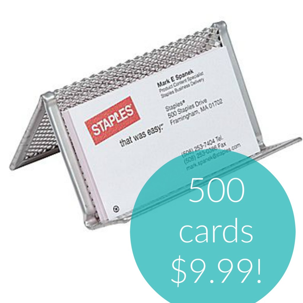 staples business cards size 1