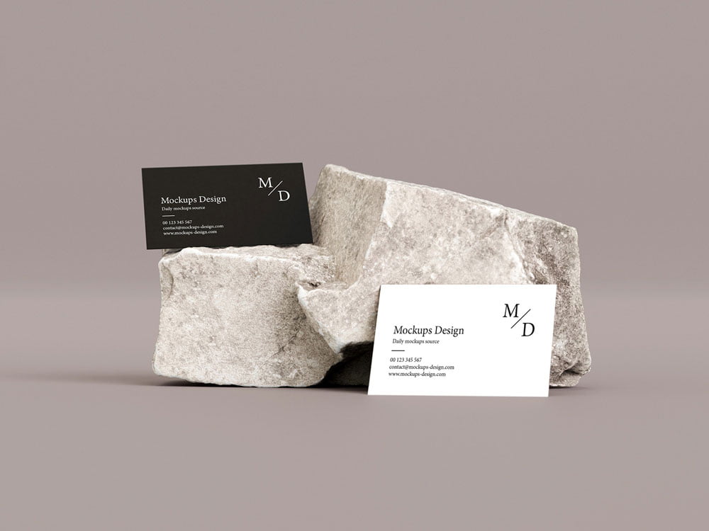 stone business cards 2