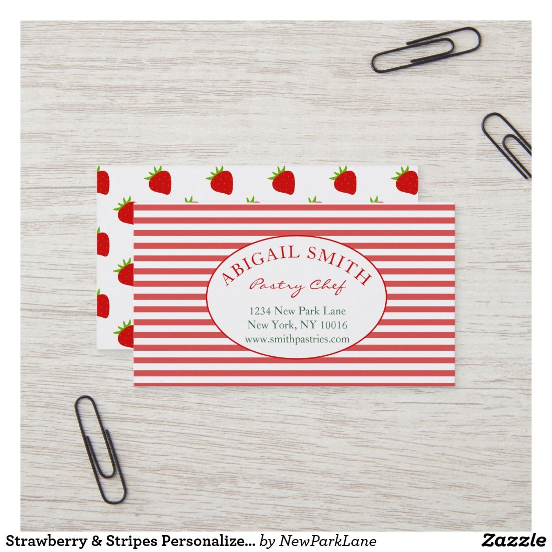 strawberry business cards 2