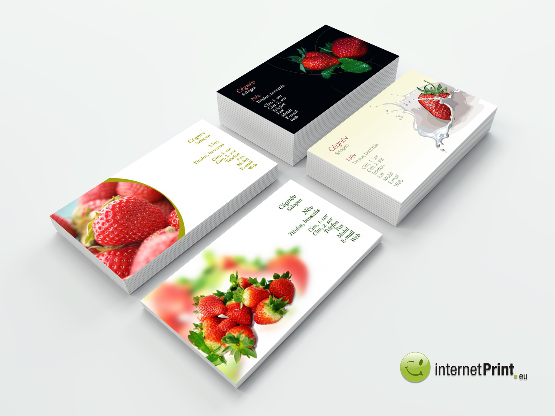 strawberry business cards 3